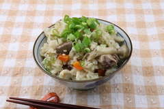 ブリの五目炊き込みご飯 